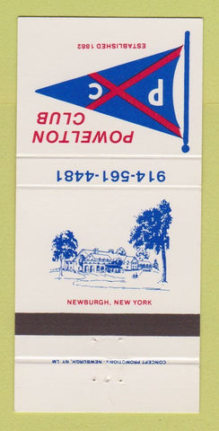 Matchbook Cover - Powelton Club Newburgh NY 30 Strike