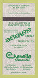 Matchbook Cover - Centre Savage Shoes St Hyacinthe QC Victoriaville 30 Strike