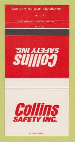 Matchbook Cover - Collins Safety Canada 30 Strike
