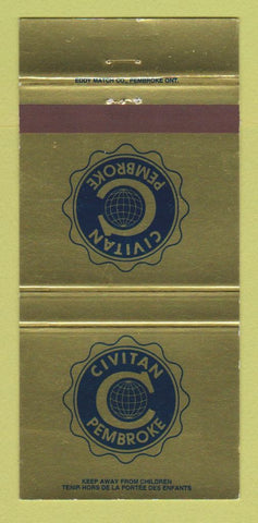 Matchbook Cover - Civitan Pembroke ON 30 Strike