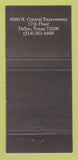 Matchbook Cover - Energy Club of Dallas TX 30 Strike