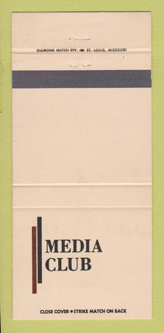 Matchbook Cover - Media Club St Louis MO 30 Strike
