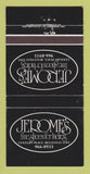Matchbook Cover - Jerome's Women's Shoes Belleville ON 30 Strike