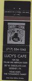 Matchbook Cover - Lucy's Cafe Art Deco Hershey PA