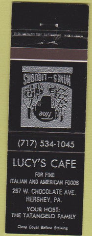 Matchbook Cover - Lucy's Cafe Art Deco Hershey PA