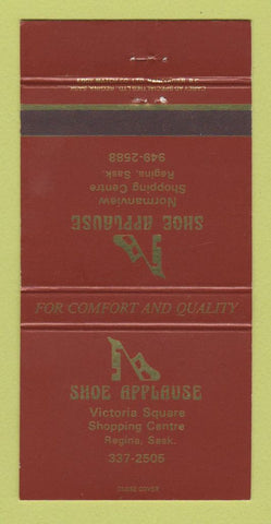 Matchbook Cover - Shoe Applause Store Regina SK 30 Strike