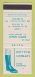 Matchbook Cover - Bottes Deblon Shoes Boots Paris France SAMPLE