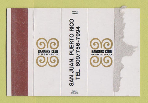 Matchbox - Bankers Club of Puerto Rico San Juan