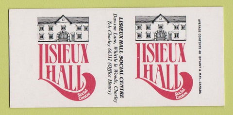 Matchbox - Lisieux Hall Social Centre Chorley England UK SAMPLE