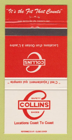 Matchbook Cover - Collins Safety Shoes Canada CHAIN 30 Strike