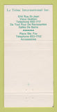 Matchbook Cover - Le Trone Selles girlie Quebec QC Ste Foy 30 Strike