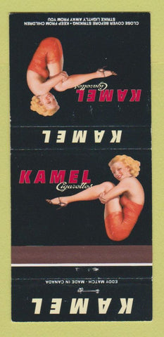 Matchbook Cover - Kamel Cigarettes girlie 30 Strike