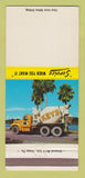 Matchbook Cover - Keys Cement Concrete St Petersburg FL 30 Strike
