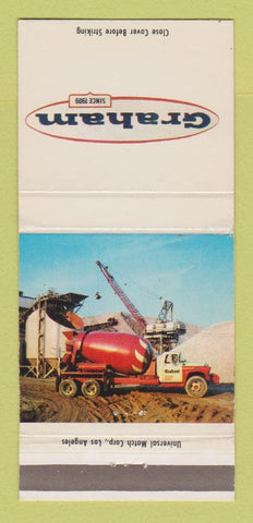 Matchbook Cover - Graham Concrete El Monte Long Beach CA 30 Strike