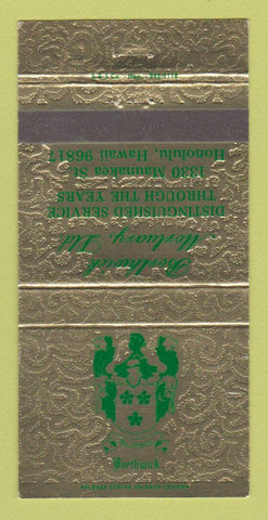 Matchbook Cover - Borthwick Mortuary Funeral Home Honolulu Hawaii 30 Strike