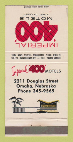 Matchbook Cover - Imperial 400 Motels Omaha NE 30 Strike