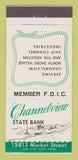 Matchbook Cover - Channelview State Bank TX WEAR 30 Strike