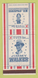 Matchbook Cover - Vote for Jimmy Walker Gaslight Club New York City 30 Strike