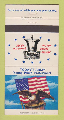 Matchbook Cover - Army Recruiting 30 Strike