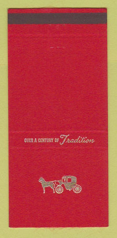 Matchbook Cover - Hoffmeister Mortuary Funeral St Louis MO RED 30 Strike