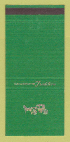Matchbook Cover - Hoffmeister Mortuary Funeral St Louis MO GREEN 30 Strike