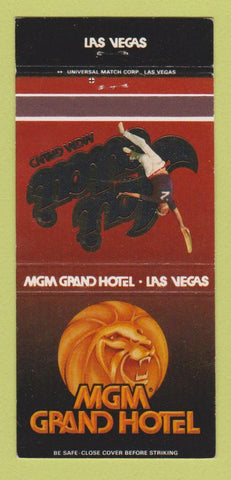 Matchbook Cover - MGM Grand Hotel Casino Jai Alai Las Vegas NV 30 Strike