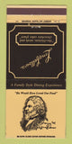 Matchbook Cover - Longfellow's Restaurant Anaheim Van Nuys CA 30 Strike