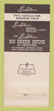 Matchbook Cover - Longfellow's Restaurant Anaheim Van Nuys CA 30 Strike