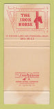 Matchbook Cover Iron Horse Restaurant San Francisco CA 30 Strike