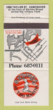 Matchbook Cover - Ondines At the Marina Vancouver BC 30 Strike