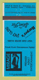 Matchbook Cover - Mirage Strip Club Greensboro NC BLUE 30 Strike
