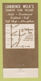 Matchbook Cover - Lawrence Welk Village Golf Escondido CA 30 Strike