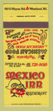 Matchbook Cover - Mexican Inn Restaurant Westland MI 30 Strike