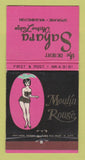 Matchbook Cover - Sahara Motor Lodge Spokane WA girlie Moulin Rouge 30 Strike