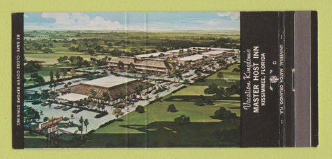 Matchbook Cover - Master Host Inn Kissimmee FL 30 Strike