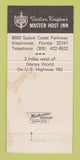 Matchbook Cover - Master Host Inn Kissimmee FL 30 Strike