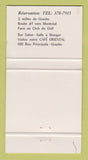 Matchbook Cover - Motel Belval Granby QC Full Length 30 Strike