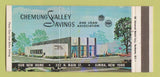 Matchbook Cover - Ghemung Valley Savings Bank Elmira NY Full Length 30 Strike