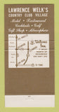 Matchbook Cover - Lawrence Welk Village Golf Escondido CA 30 Strike