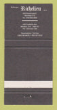 Matchbook Cover - Auberges Richelieu Inns Canada Montreal QC 30 Strike