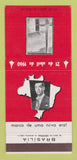 Matchbook Cover - Juscelino Kubitschek President of Brazil 1960 30 Strike