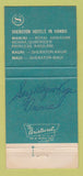 Matchbook Cover - Sheraton Maui Hotel Hawaii band autograph 30 Strike