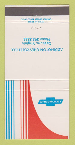 Matchbook Cover - Addington Coeburn VA 30 Strike