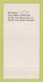 Matchbook Cover - Ted Simmons McLean TX 30 Strike