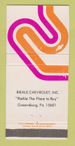 Matchbook Cover - Riehle Greensburg PA 30 Strike