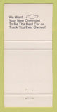 Matchbook Cover - Main Street Grage Carrolltown PA 30 Strike