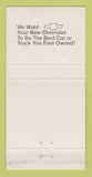 Matchbook Cover - Dave McIntire Indianapolis IN 30 Strike