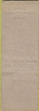 Matchbook Cover - Schooner Tavern No Name WORN