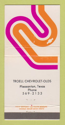 Matchbook Cover - Troell Pleasanton TX 30 Strike