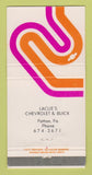 Matchbook Cover - Lacue's Buick Patton PA 30 Strike